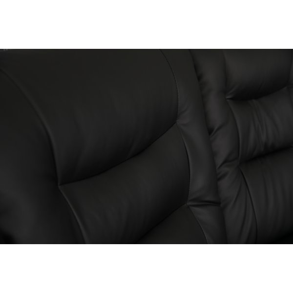 Peking-kulmasohva - Musta keinonahka