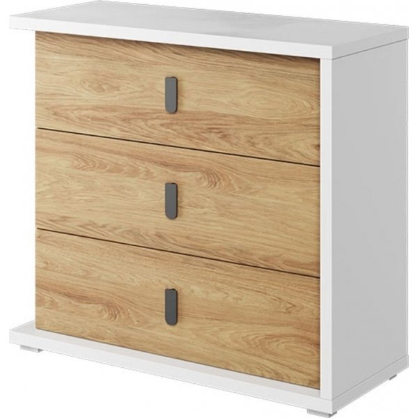 Simi lipasto 100 cm - Hickory/valkoinen Simi lipasto 100 cm - Hickory/valkoinen