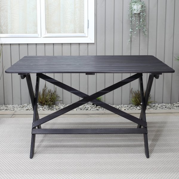 Knohult ruokapöytä 125 cm - Musta Knohult ruokapöytä 125 cm - Musta