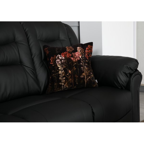 Peking-kulmasohva - Musta keinonahka