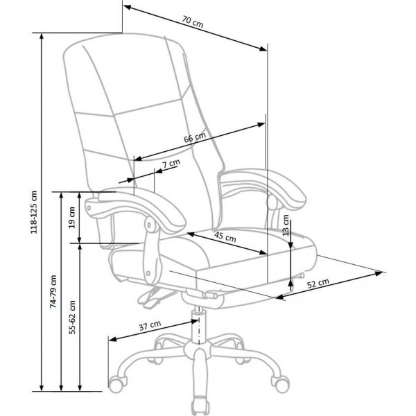 Turid ty�tuoli - Musta (PU)