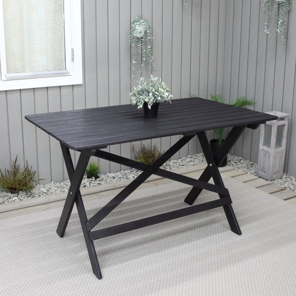 Knohult ruokapöytä 125 cm - Musta Knohult ruokapöytä 125 cm - Musta